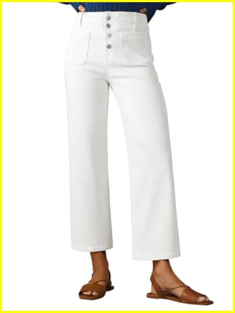 Women's Wide Leg Jeans High Waisted Baggy Denim 5 Pocket